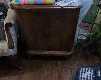 Close up of antique chest 