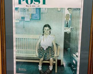 Saturday Evening Post framed picture