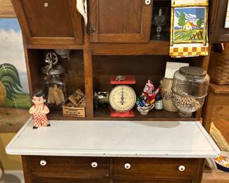Front view of Hoosier Cabinet - cupboards closed