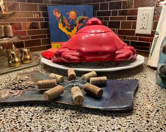 Kitchen - love the crab container with S/P shakers 