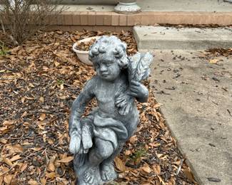 Outdoor decor in front of house