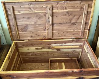 Cedar chest - open