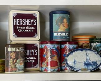 Vintage Tins - Cracker Jack, Hersheys & More