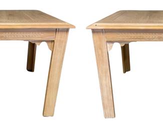 Pair Of Bleached Pine End Tables