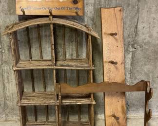 Home Decor Wooden Shelves & Hooks