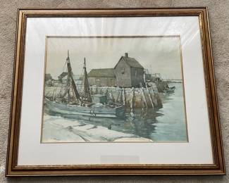 Local Scene Watercolor Framed Art
