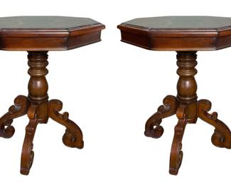 Pair Of Octagonal Side Tables
