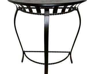 Demilune Black Console Table