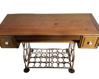 Reproduction Pine Sewing Table