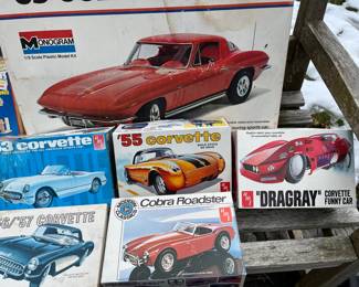 Collection Of Model Corvette Or Other Car Kits