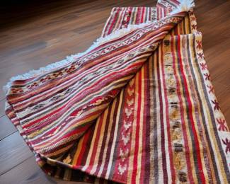 Hand-Loomed Wool Rug $129 or bid #12