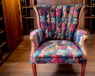 Vintage Channel-Back Arm Chair $85 or bid #63