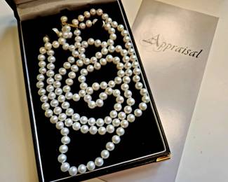 Triple String of Pearls $150 or bid #88