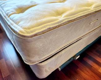 Queen Pillow-Top Mattress, Box and Hollywood Frame $95 or bid #25