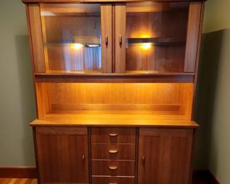 Danish Modern style Teak China Cabinet $550 or bid #22