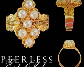 20-22k pearl ring