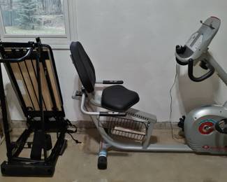 Schwinn 250 exercise bike and Pilates exercise machine