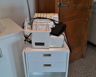 Serger and Northland antique ice box
