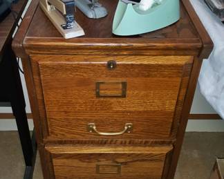 Wood file cabinet