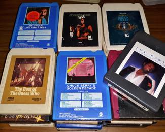 Vintage 8-track cassettes