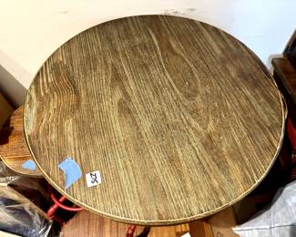 "Rustic & Industrial Hi-Top & Two Stools": two stools at $95 each and hi-top table at $275