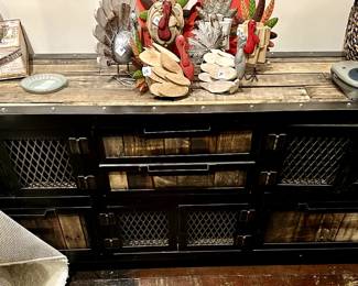 Industrial storage with reclaimed wood and locker vibes! $950.
