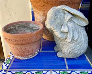 Bunny Garden Decor & Pots
