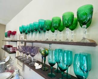 Colorful Vintage Glassware