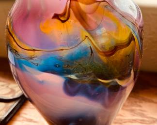 Art Glass Signed D’luna