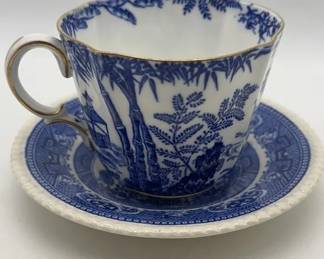Royal Crown Derby Blue China Teacup & Solian Ware