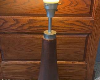 MCM Wood Table Lamp 27”