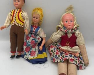 Vintage Polish, German, Ukrainian Dolls