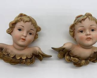 Porcelain Hand Painted Angel Babies 6929