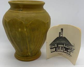 Pewabic Pottery Vase 6.5” tall