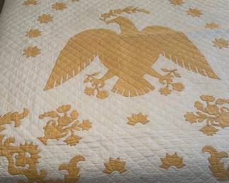 Eagle Emblem Quilted Blanket Queen Size
