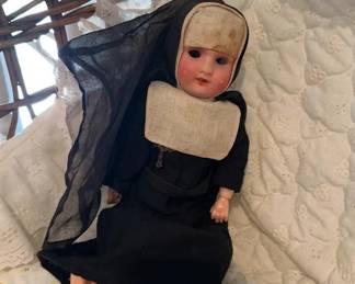 Vintage Baby Doll Creepy Nun