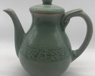 Siam Celadon Wood Ash Glaze Teapot Made in