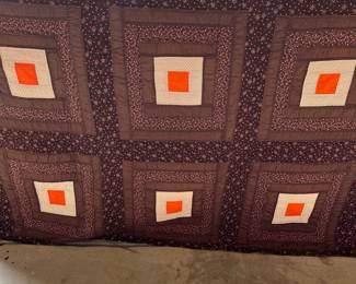 Brown quilt