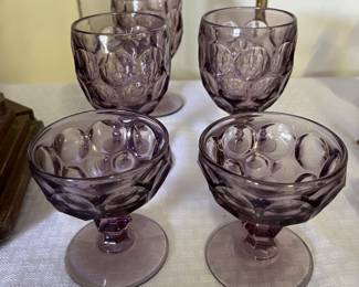 Amethyst glassware