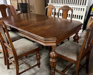 Dining table and chairs