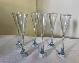 Baccarat blue crystal cordials