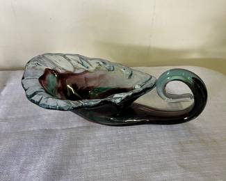 Art glass cornucopia