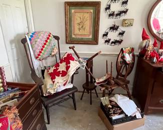 Bedroom 4
Lane cedar chest, spinning wheel
