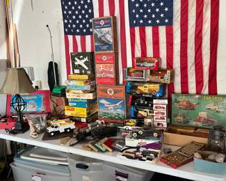 Collection of toys from the attic