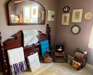 Bedroom 3
Queen headboard, mahogany mirror