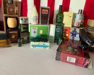 Vintage men’s cologne bottles