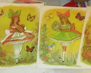 1971 Stapco, N.Y. Girl with Big Eyes Prints