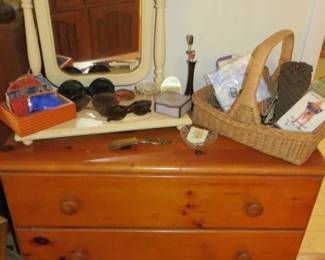 Chest of Drawers, Swivel Vanity Mirror