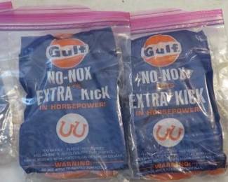Vintage Gulf No- Nox Extra Kick Horseshoe Gas Station Advertising 