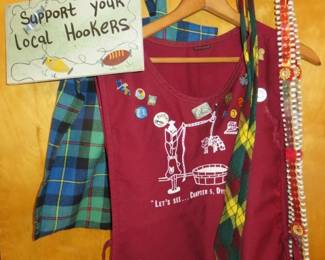 Rug Hooker Pins/Apron